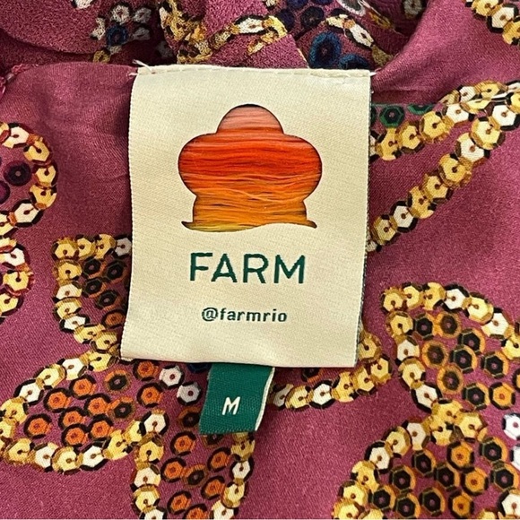 FARM RIO FLORAL SPARKLE MINI DRESS - Picture 4 of 4